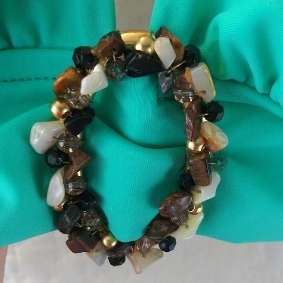 Sessa Green Halter Tie V-Neck Swimsuit Bikini Top - Picture 6 of 9